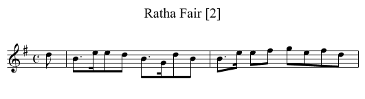 Ratha Fair [2] - staff notation