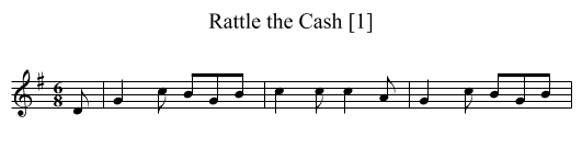 Rattle the Cash [1] - staff notation