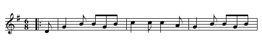 Rattle the Cash - staff notation