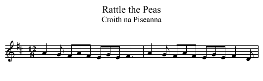 Rattle the Peas - staff notation