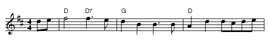 Rattling Bog - staff notation