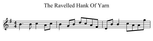 Ravelled Hank Of Yarn, The  - staff notation