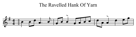 Ravelled Hank Of Yarn, The  - staff notation