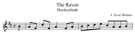 Raven, The - staff notation