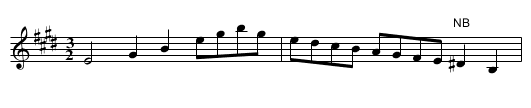 Ravenscrofts Maggot - staff notation
