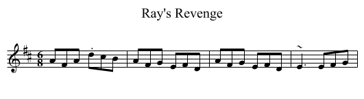 Ray's Revenge - staff notation