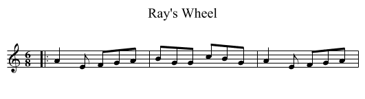 Ray's Wheel - staff notation