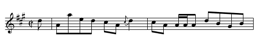 Reabart More, or Big Robert - staff notation