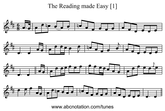 Reading made Easy [1], The - staff notation