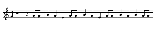 Real Ol' Mountain Dew - staff notation