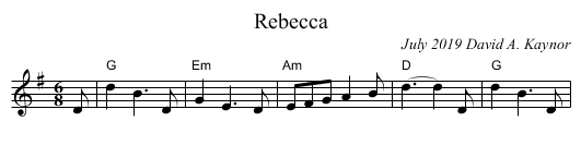 Rebecca - staff notation