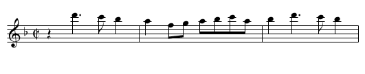 Recercada Primera - staff notation