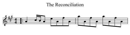 Reconciliation, The  - staff notation
