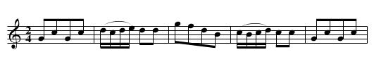 Recovery. JaW.343, The - staff notation