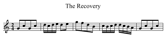 Recovery, The - staff notation