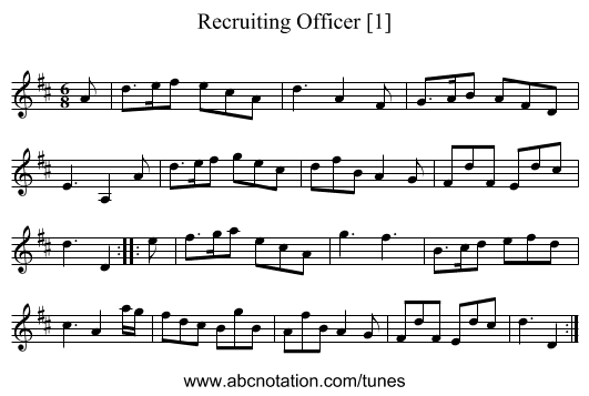 Recruiting Officer [1] - staff notation