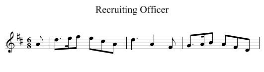 Recruiting Officer - staff notation