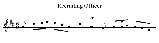 Recruiting Officer - staff notation