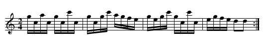 Recruits THO4.030, The - staff notation
