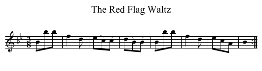 Red Flag Waltz, The - staff notation