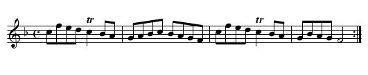 Red Heath. THO2.156 - staff notation