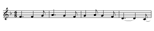 Red is the Rose - staff notation
