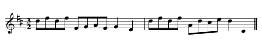 Red Lion Hornpipe. WM042 - staff notation
