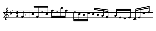 RED LION HORNPIPE - staff notation
