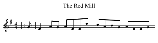 Red Mill, The  - staff notation