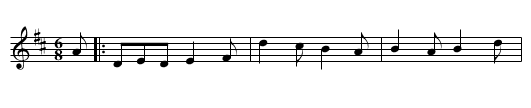 Red red rose - staff notation