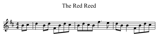 Red Reed, The  - staff notation