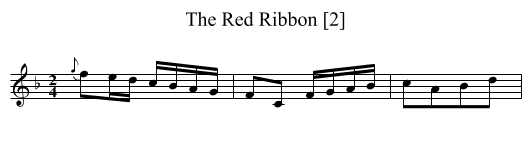 Red Ribbon [2], The - staff notation