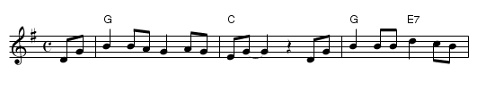 Red River Valley - staff notation