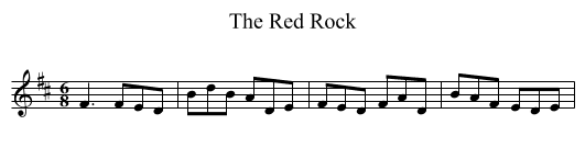 Red Rock, The  - staff notation