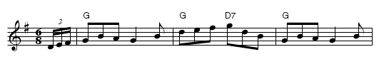 Red Stocking - staff notation