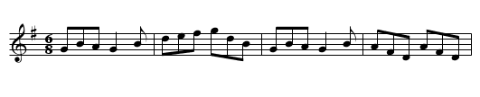 Red Stocking - staff notation