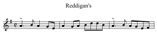 Reddigan's - staff notation