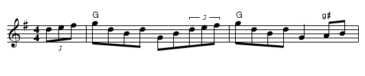 Redesdale Hornpipe - staff notation