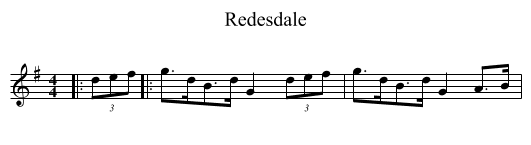 Redesdale - staff notation