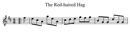 Red-haired Hag, The - staff notation