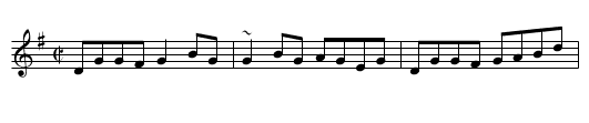 Redhaired Lass, The - staff notation