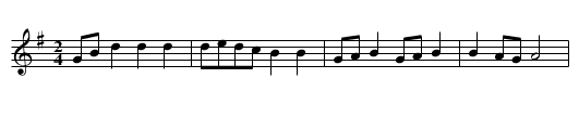 Redowa, the  - staff notation