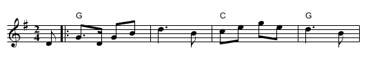 Redwing   [G] - staff notation