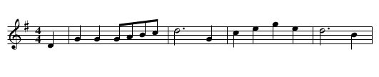 Redwing - staff notation