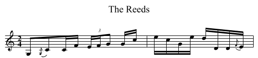 Reeds, The - staff notation