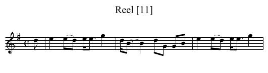 Reel [11] - staff notation