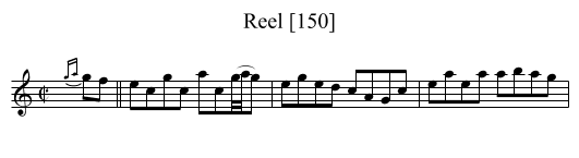 Reel [150] - staff notation