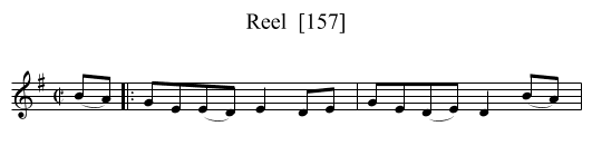 Reel  [157] - staff notation