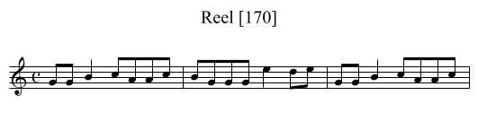 Reel [170] - staff notation