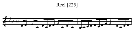 Reel [225] - staff notation